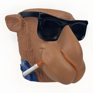 Vintage Joe Camel Mug Can Holder 1991 Smooth Character Tobacco Memorabilia